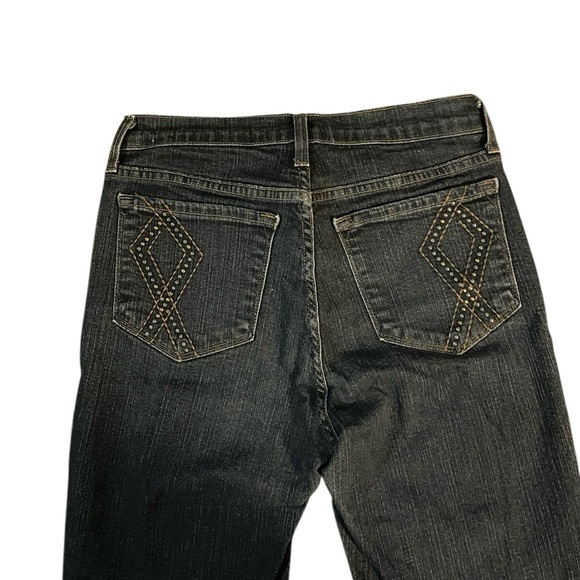NYDJ Dark Blue Flare Jeans Size 8P - Picture 4 of 7